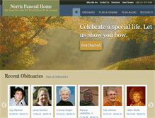 Tablet Screenshot of norrisfuneralservice.com